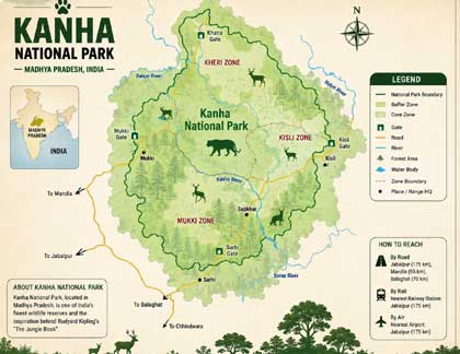 kanha map